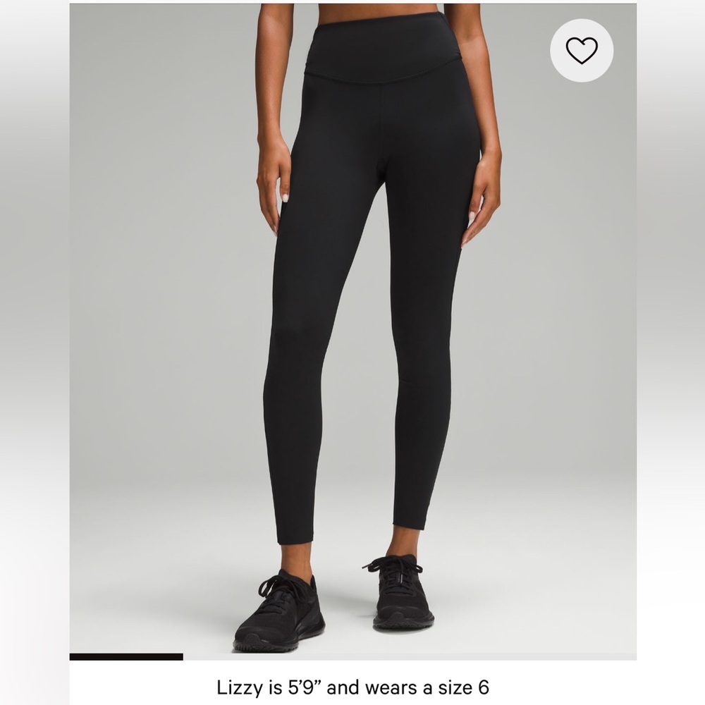 lululemon athletica high rise Black Straight Leggings Pants